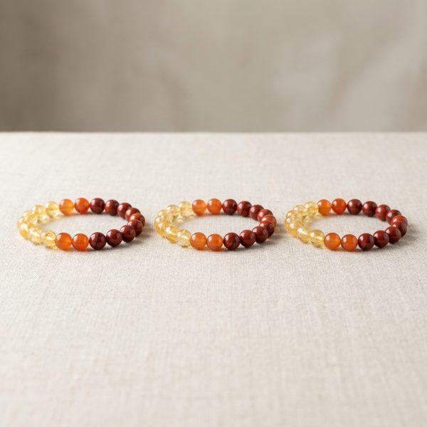 Passion Bracelet Citrine, Carnelian And Red Jasper