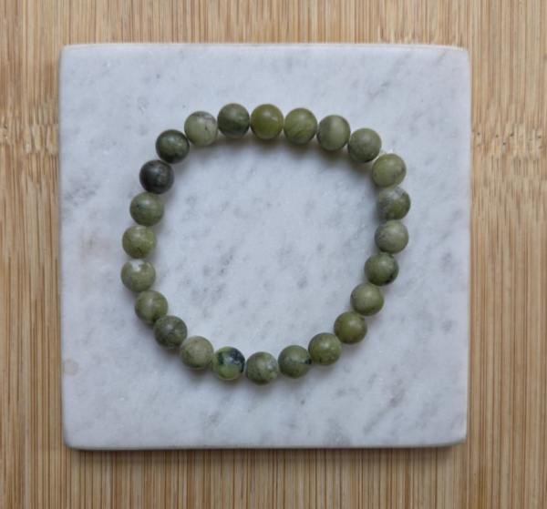 Green Jade Stone Beaded Bracelet