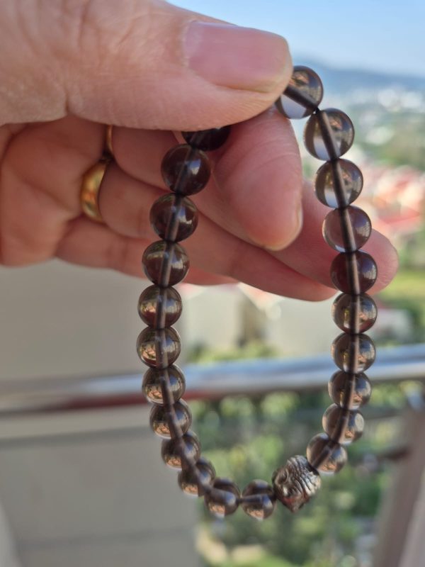 Negative Release Smoky Quartzn bracelet